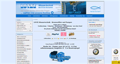 Desktop Screenshot of lotze-wassertechnik.de